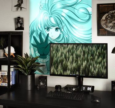 Poster personagem feminina de anime - TenStickers