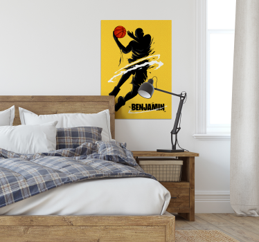 Poster personalizável de basketball - TenStickers