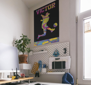 Poster personalizável de futebol - TenStickers