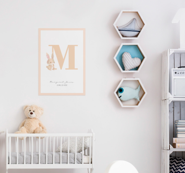 Poster para personalizar personalizado Inicial - TenStickers