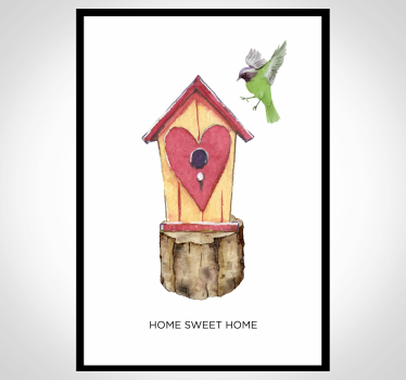 Poster para sala casa doce lar - TenStickers