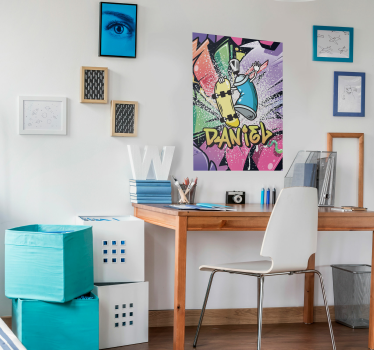 Poster urban graffiti personalizado - TenStickers