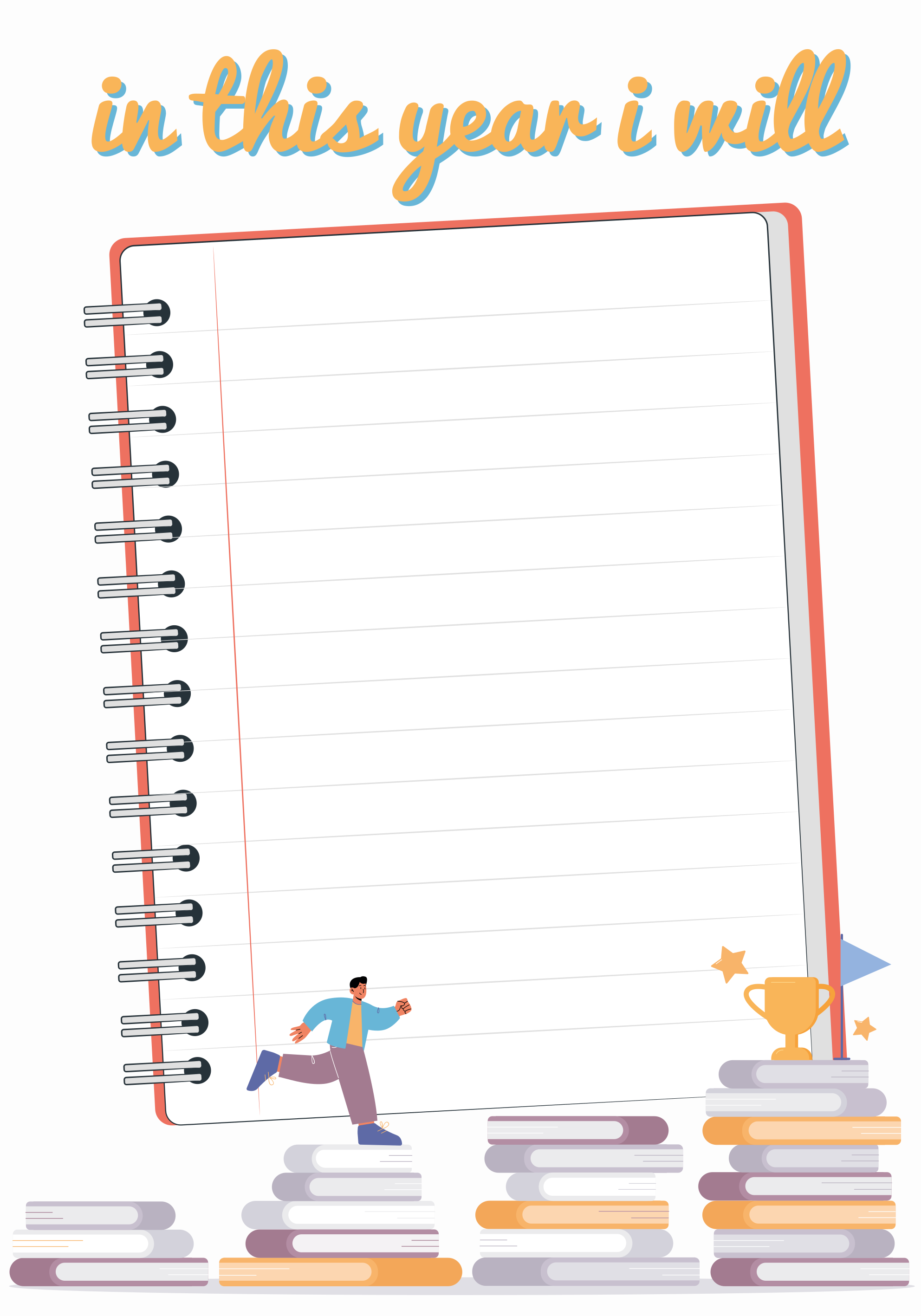 Poster dos objectivos do ano - TenStickers