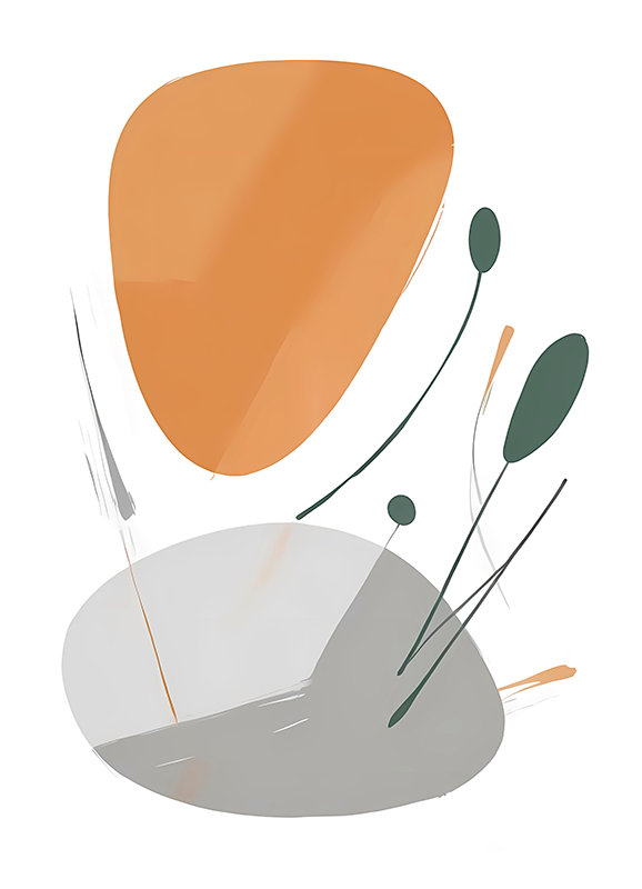 Poster abstracto desordem artística - TenStickers