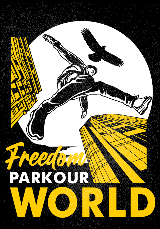 Poster juvenil mundo do parkour - TenStickers
