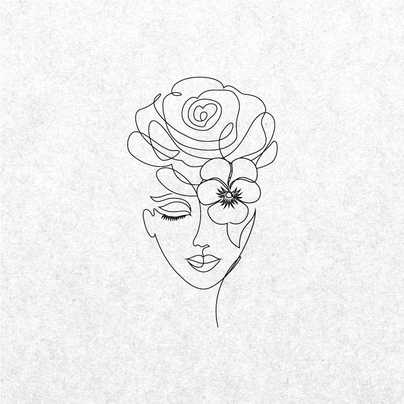 Poster para sala mulher minimalista sem rosto - TenStickers