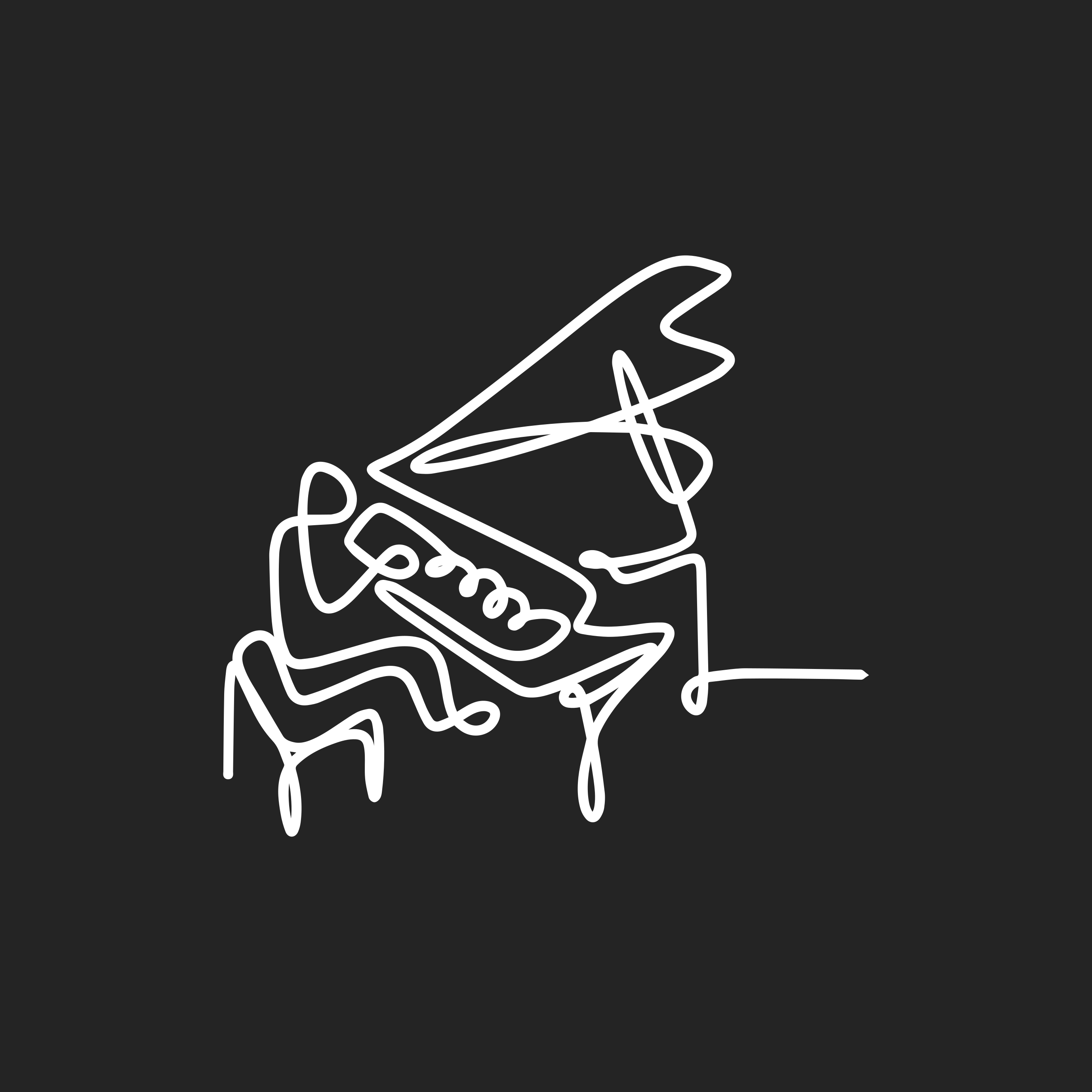 Poster para sala design fofo de pianista em linha - TenStickers