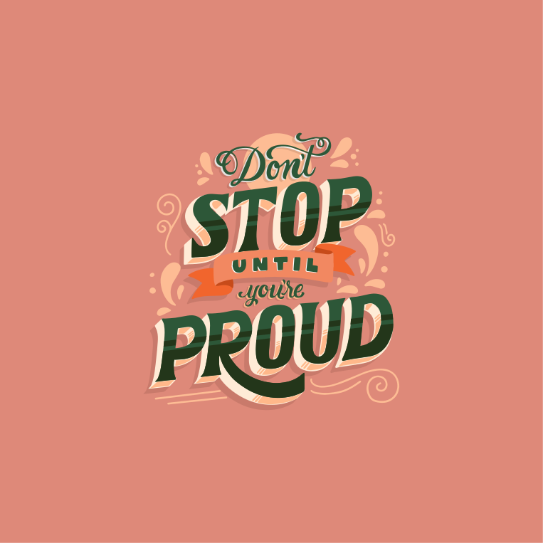 Poster para sala citação orgulhosa - TenStickers