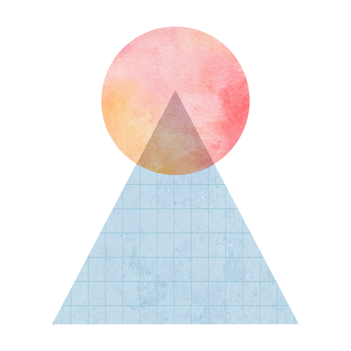 Poster para sala sol e arte de parede triângulo - TenStickers