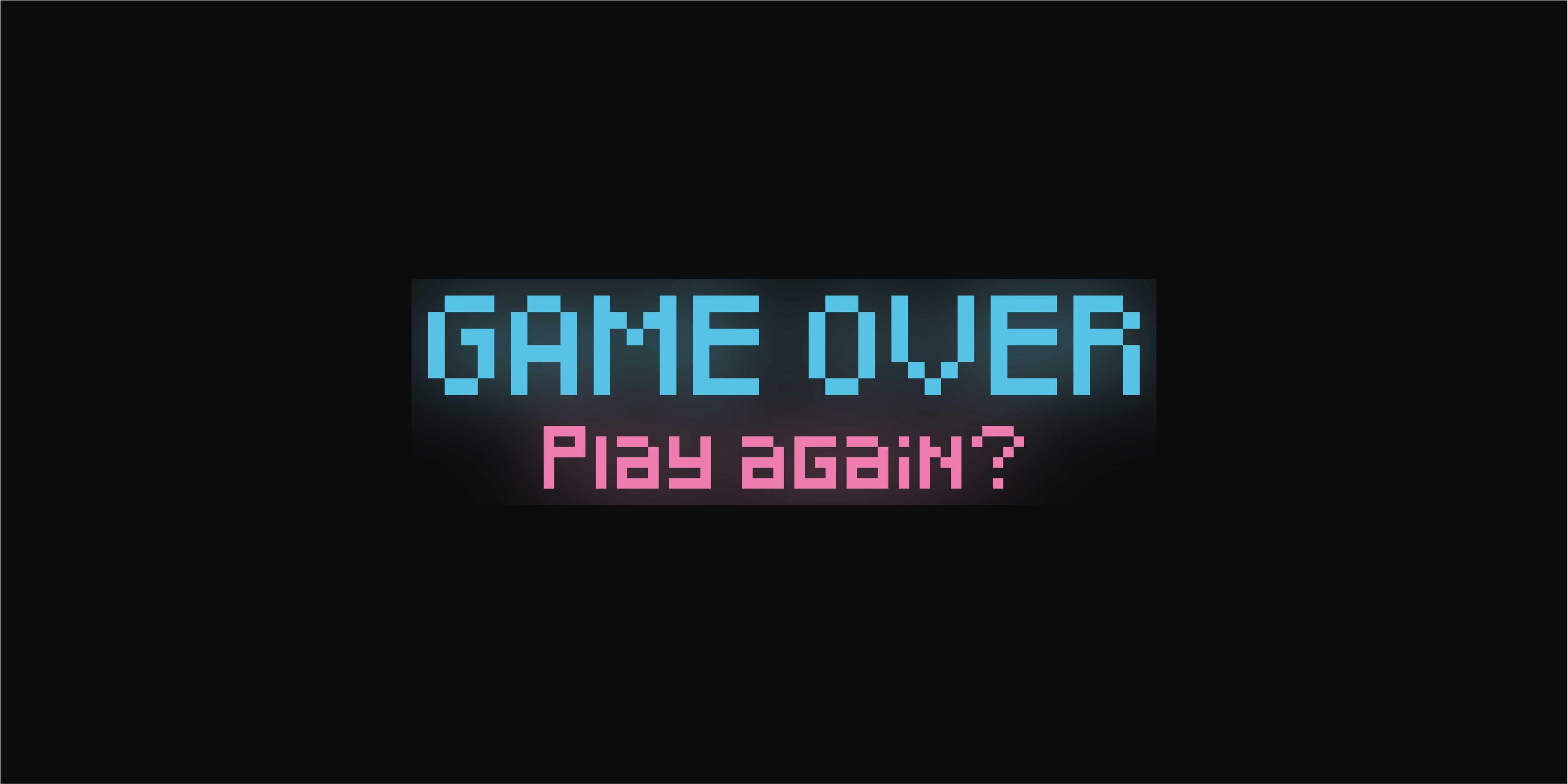 Pôster de videogame gráfica de game over jogue novamente - TenStickers