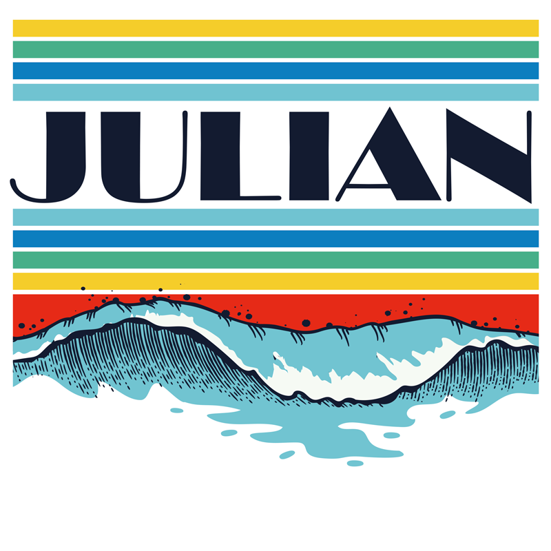 Poster juvenil paisagem marinha personalizada - TenStickers