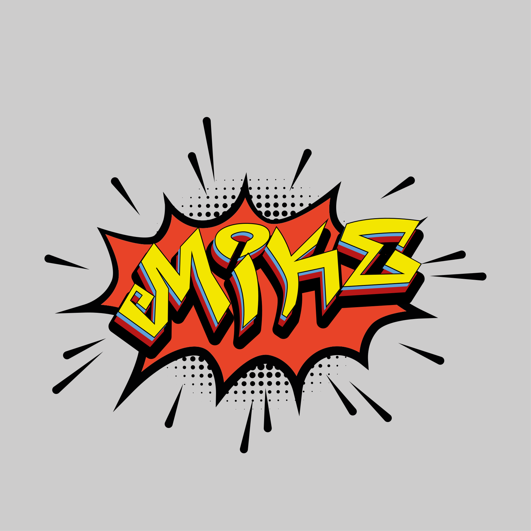 Poster juvenil em estilo de letra de quadrinhos - TenStickers