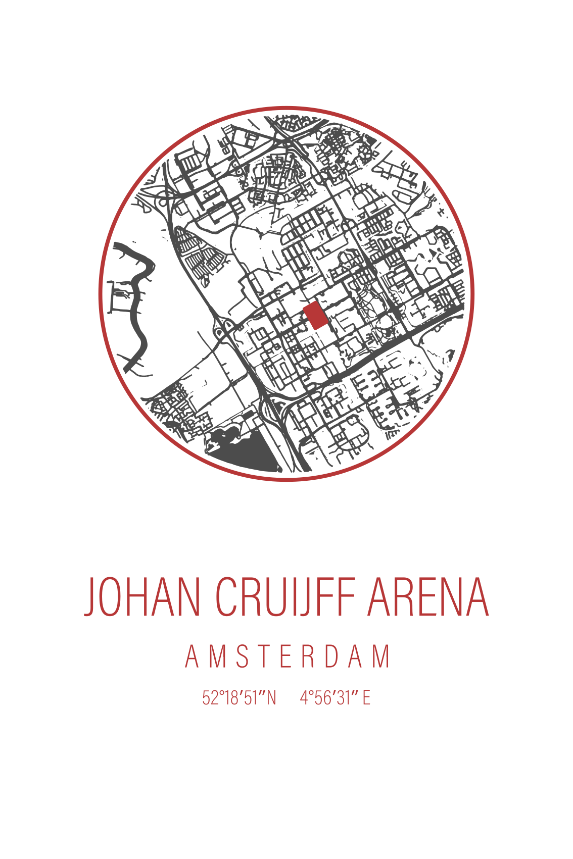 Poster de desportos arena de amsterdã - TenStickers