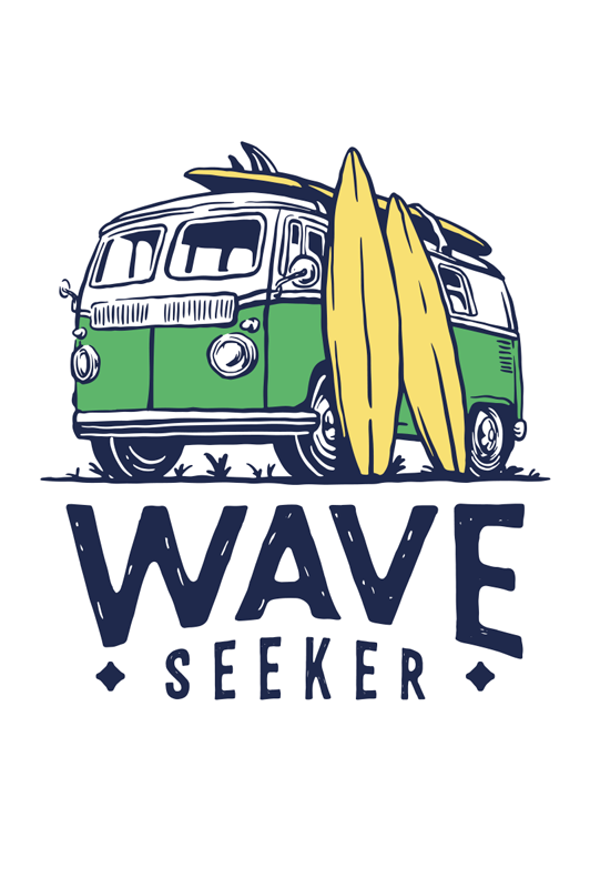 Poster de desportos aventura no surf - TenStickers