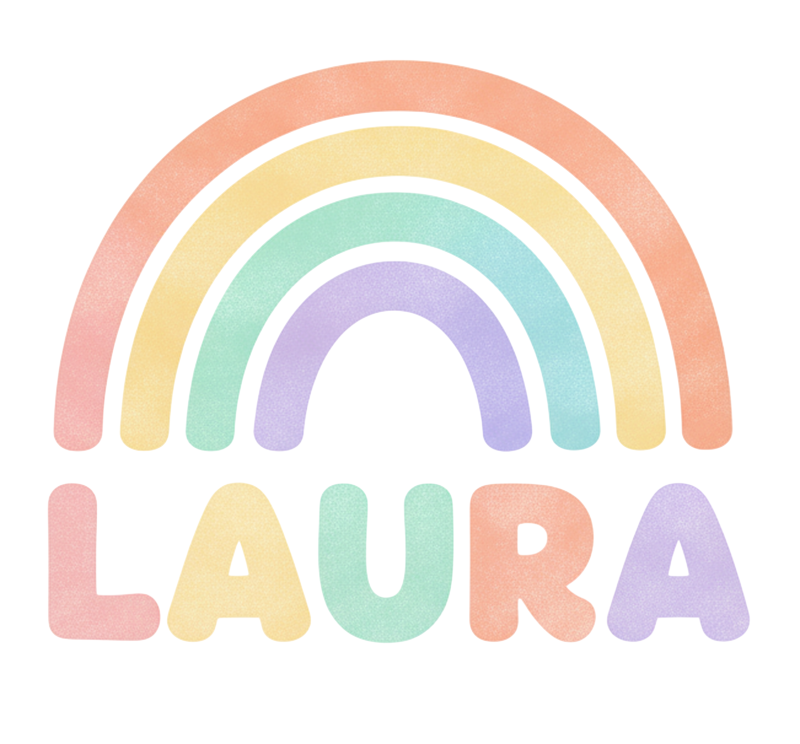 Poster para personalizar arco-íris com nome - TenStickers