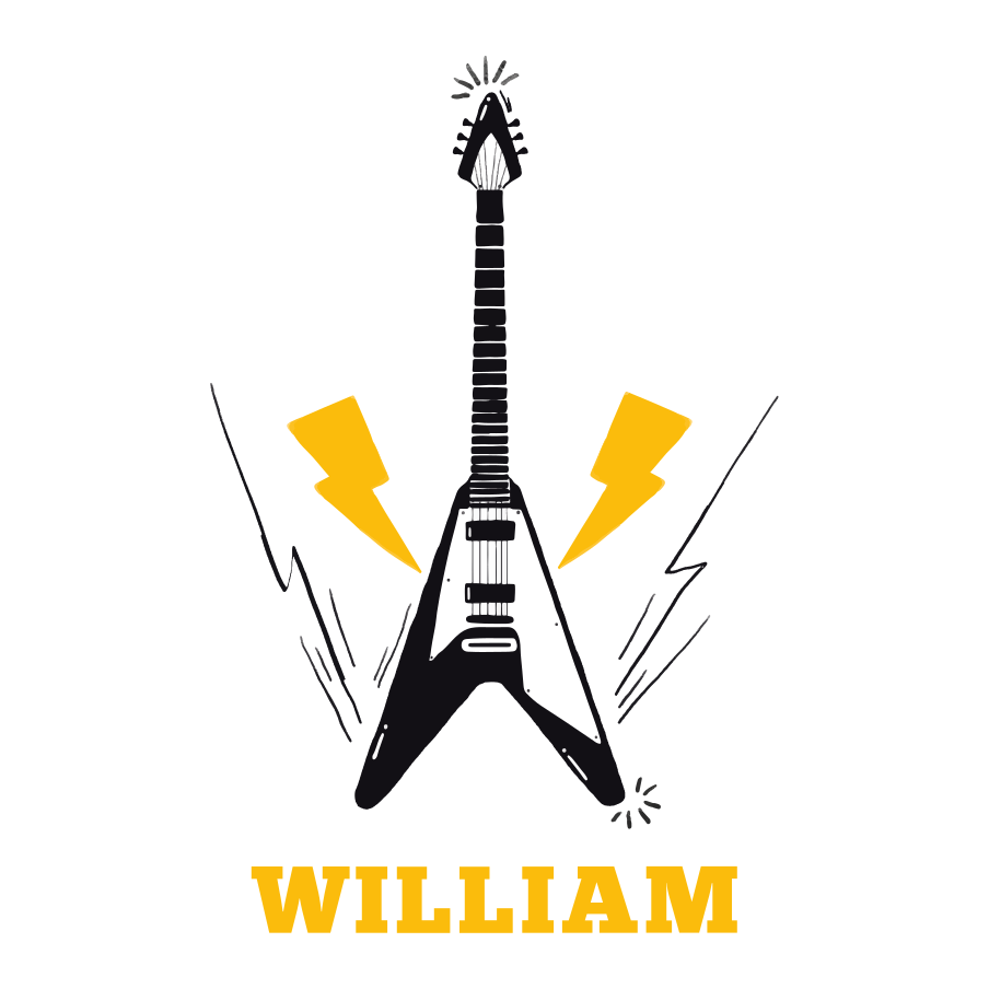 Poster para personalizar inspiração de guitarra elétrica - TenStickers