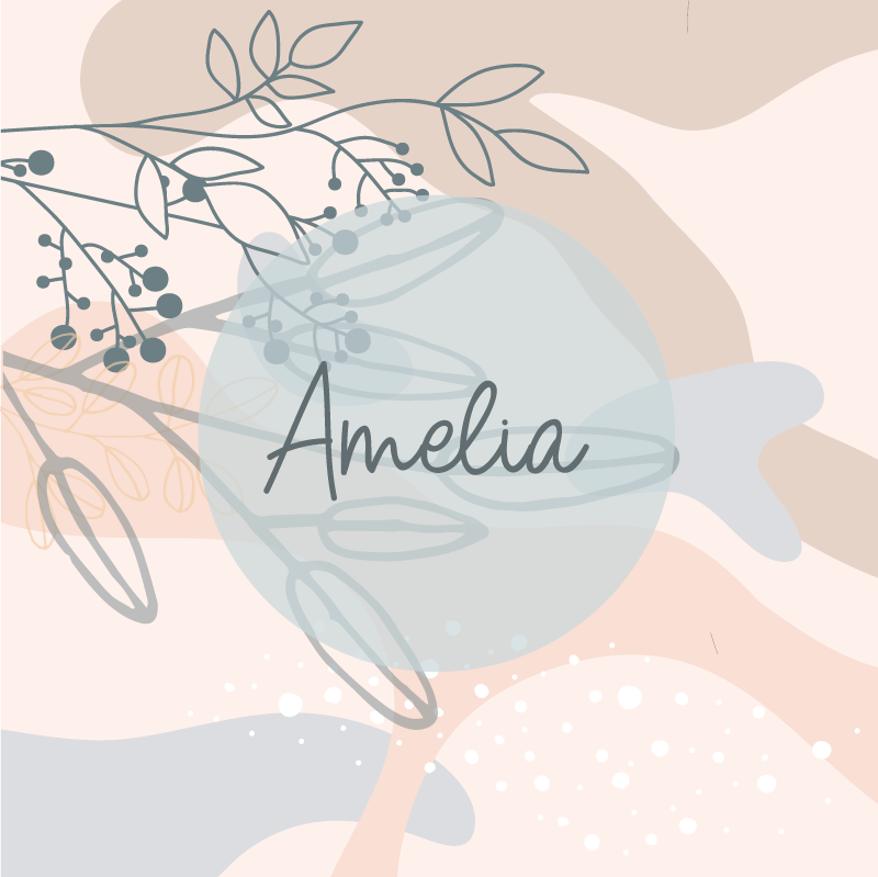 Poster para personalizar impressão personalizada da amelia - TenStickers