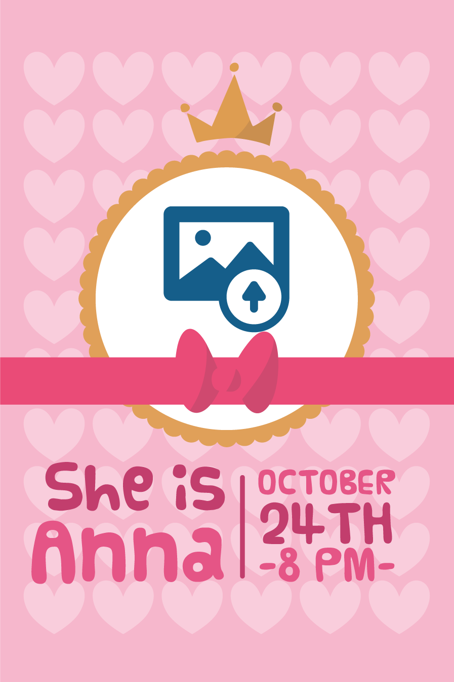 Poster para personalizar faixa de aniversário - TenStickers