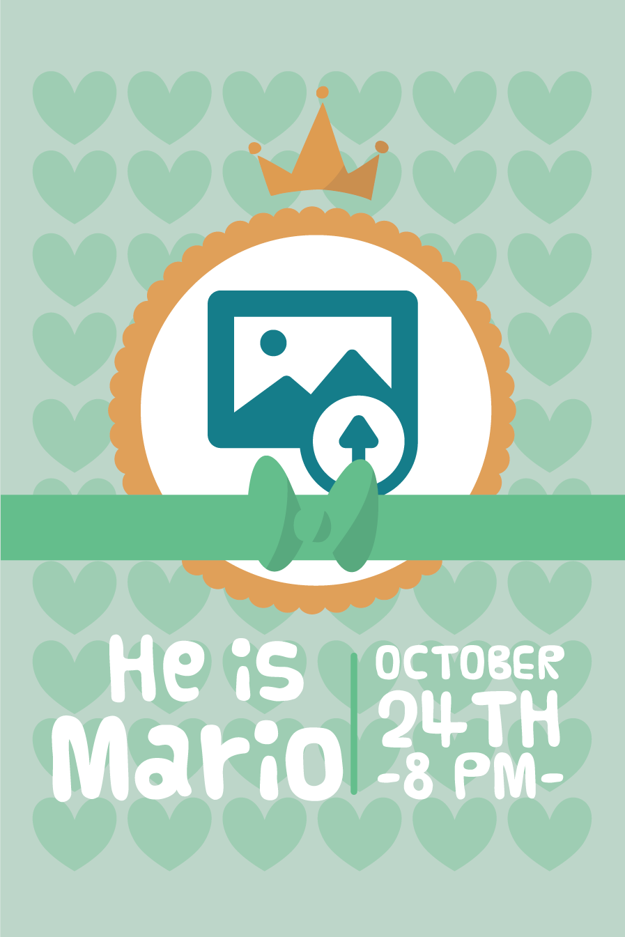 Poster para personalizar ele é o mario - TenStickers