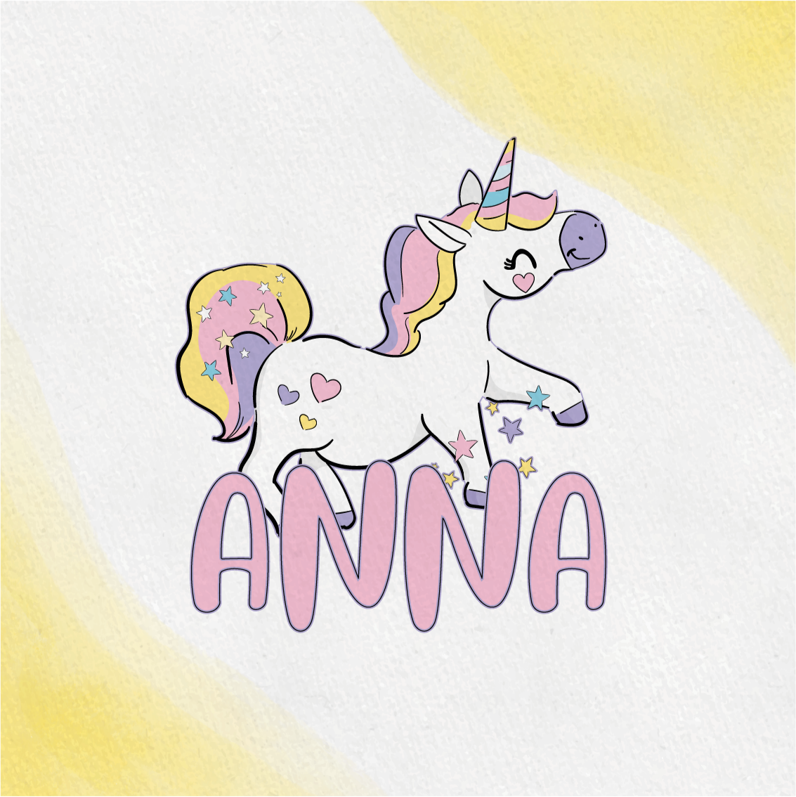 Poster para personalizar personagem de unicórnio feliz - TenStickers