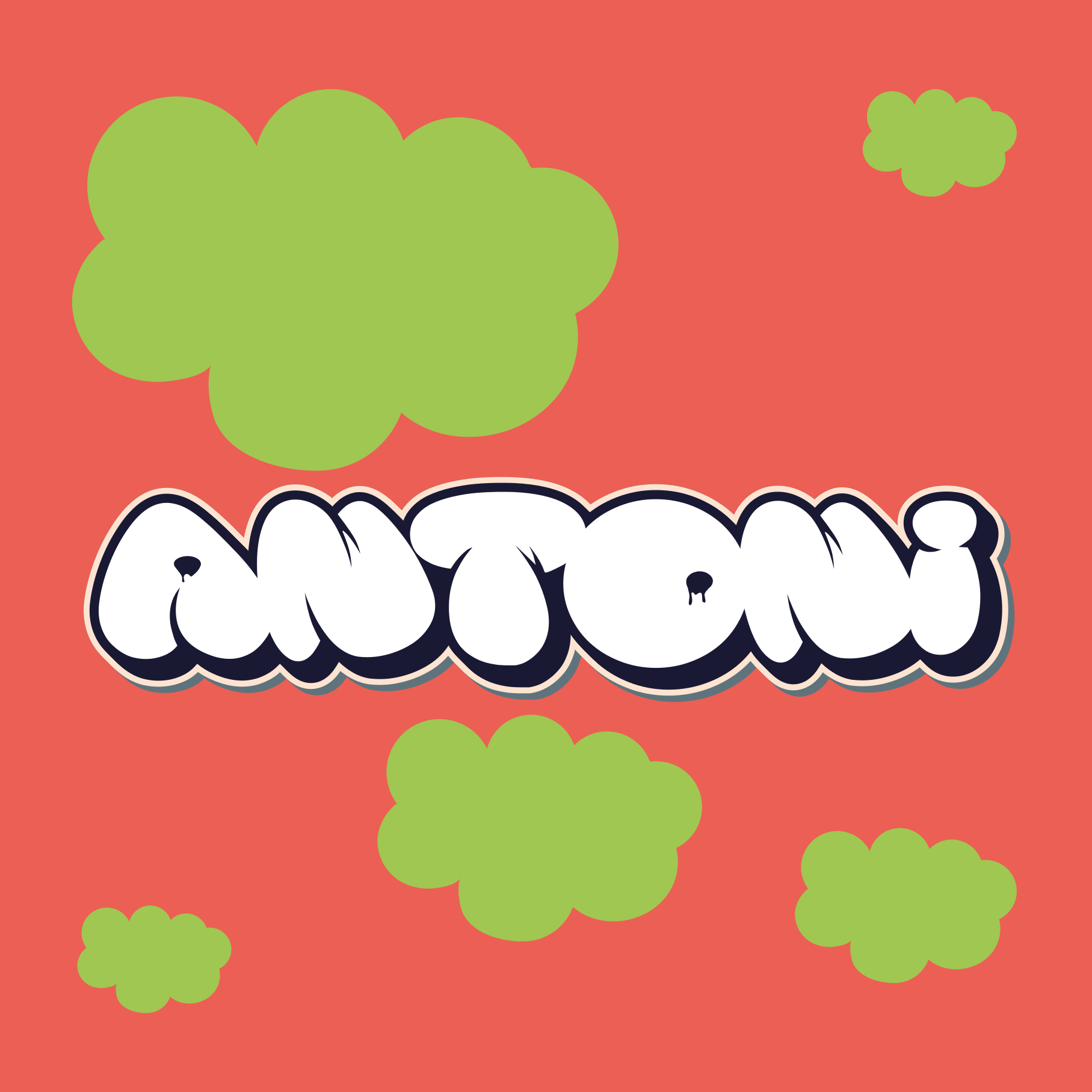 Poster para personalizar em estilo de letra brincalhona - TenStickers