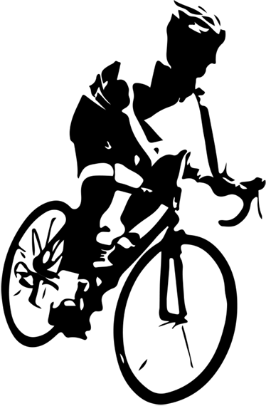 Poster ciclismo vinil ciclista mountain bike - TenStickers