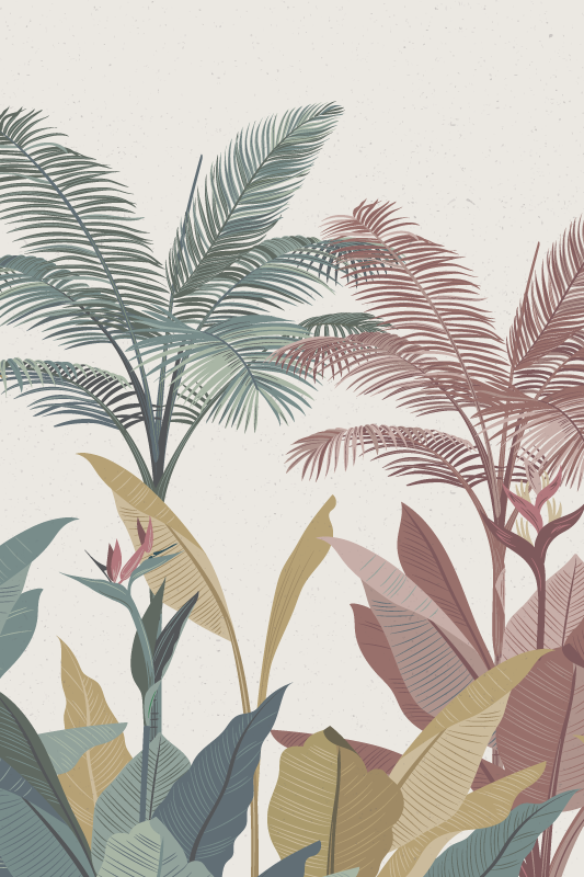 Poster de plantas de terracota tropical - TenStickers