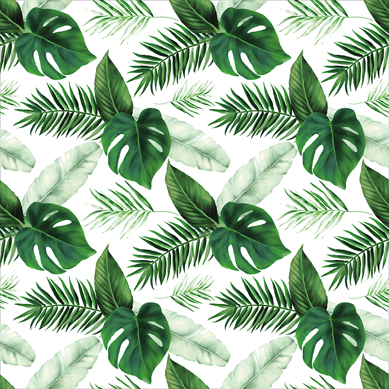 Poster de plantas desenho de folhas tropicais - TenStickers