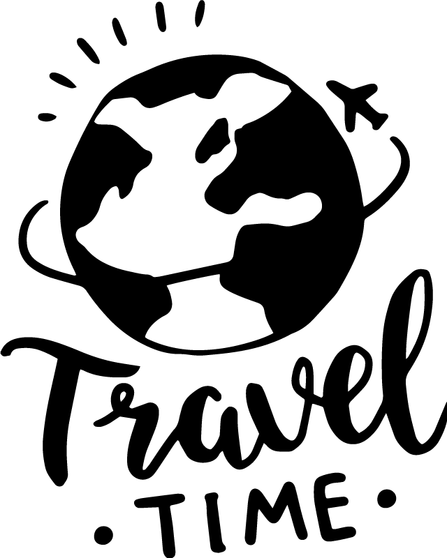 Poster do mapa mundial vinil viagem pelo mundo - TenStickers