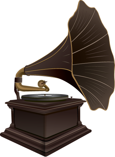 Poster de música vinil decorativo gramofone antigo - TenStickers