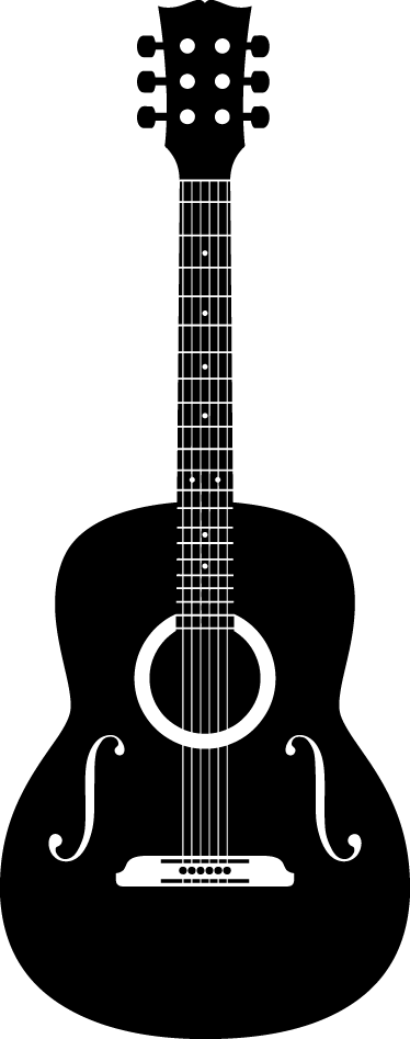 Poster de música vinil decorativo guitarra acústica - TenStickers