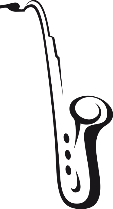 Poster de música adesivo decorativo saxofone - TenStickers