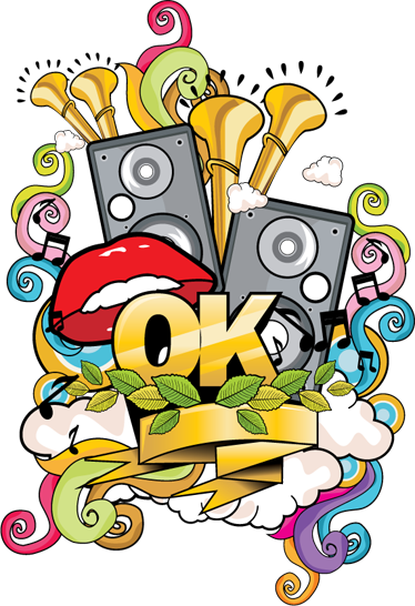 Poster de música grafite decorativo musical - TenStickers
