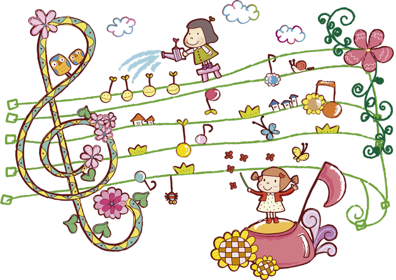 Poster de música vinil infantil cidade musical - TenStickers