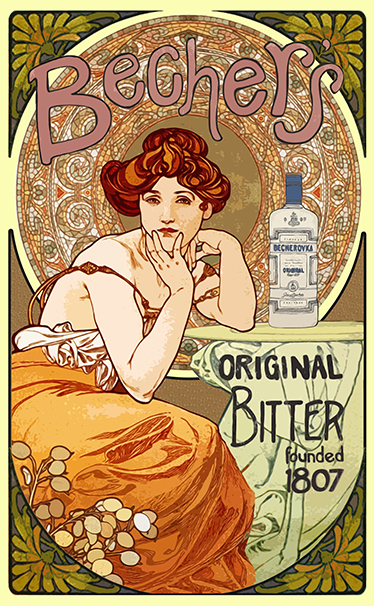 Poster retro póster decorativo modernista - TenStickers
