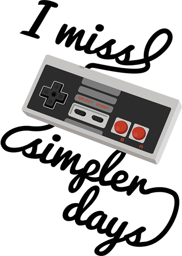Poster retro adesivos nostálgicos dias simples - TenStickers