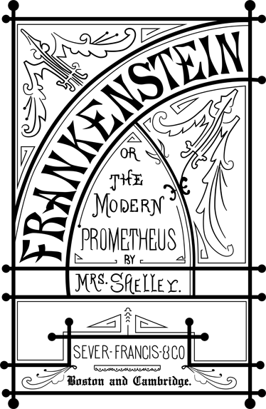 Poster retro vinil decorativo frankenstein livro - TenStickers