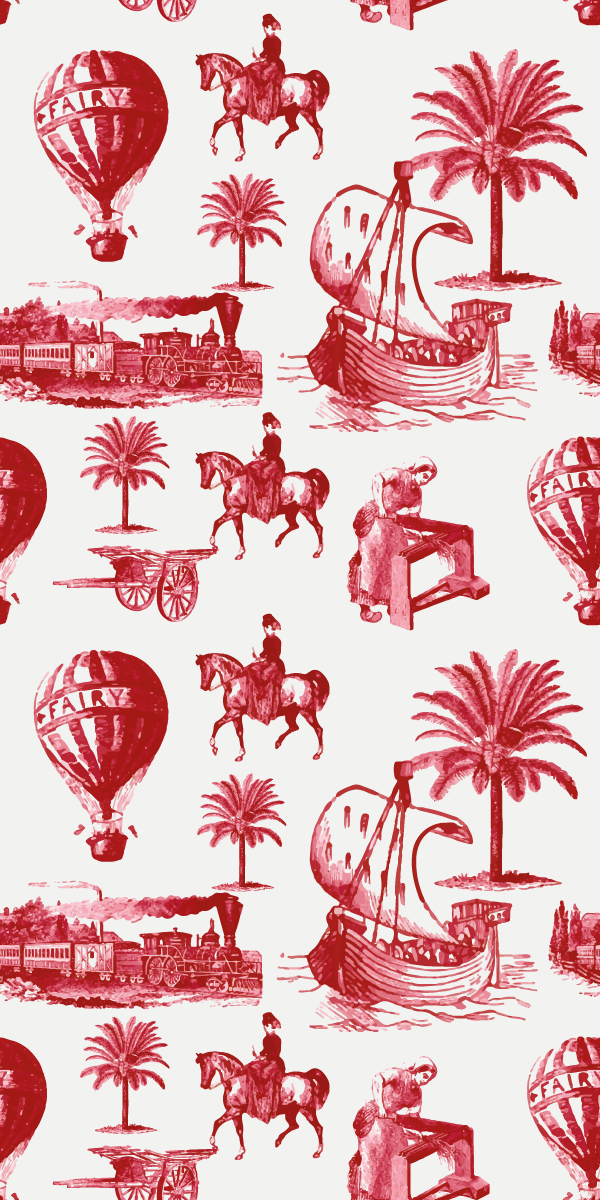 Poster retro balões de ar quente vintage franceses - TenStickers