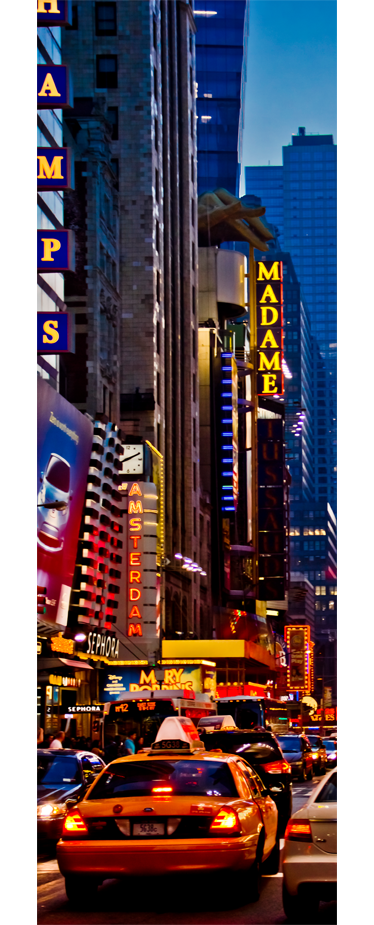 Poster de paisagens vinil decorativo geladeira times square - TenStickers
