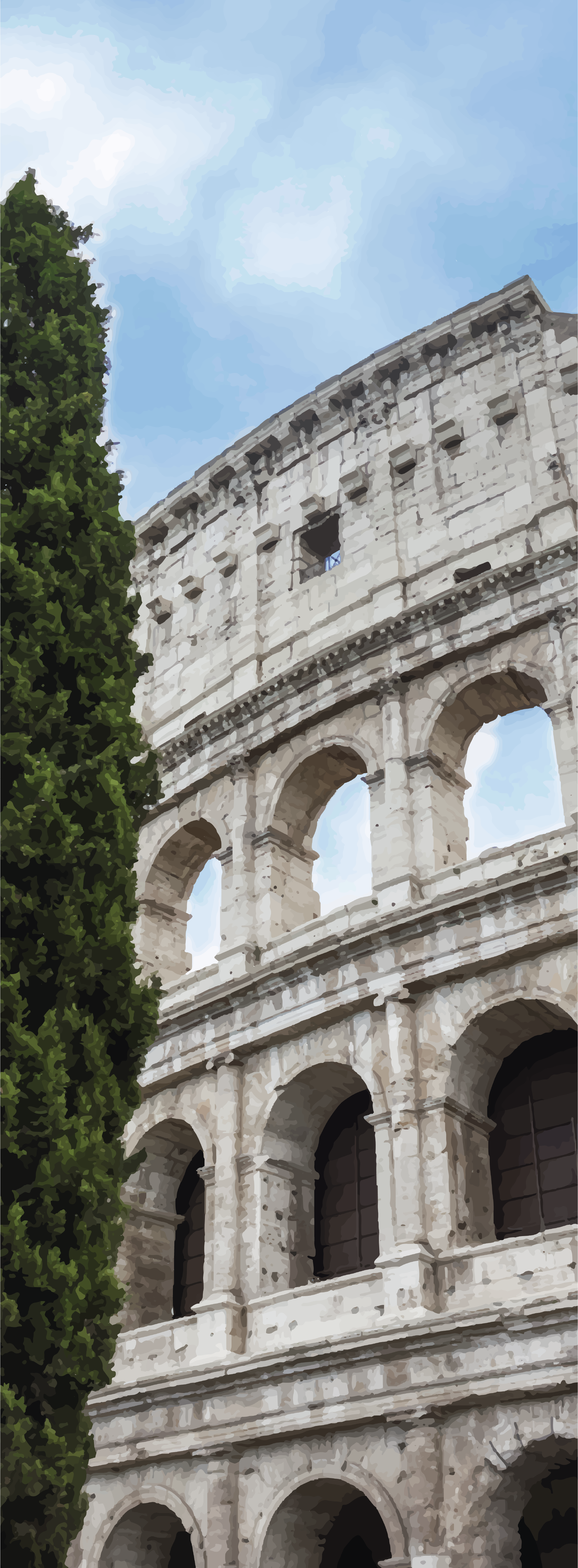 Poster de paisagens roma - coliseu - TenStickers