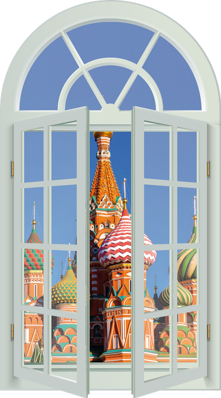 Poster de paisagens kremlin em 3d - TenStickers