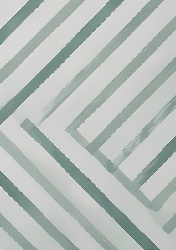 Poster abstracto com listras diagonais - TenStickers