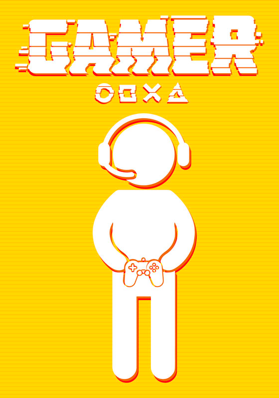 Pôster de videogame Ícone de jogador - TenStickers