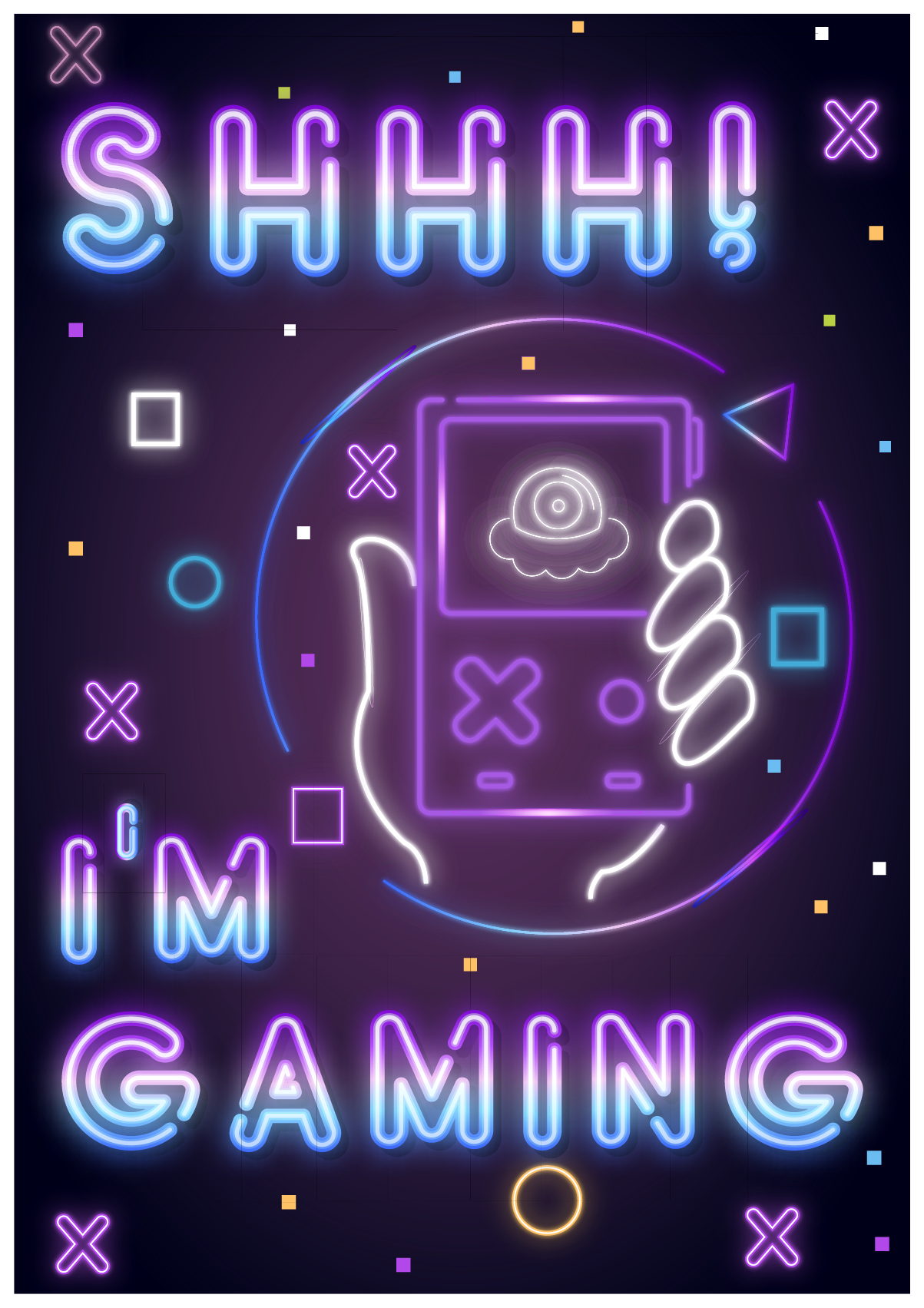 Pôster de videogame estou jogando - TenStickers