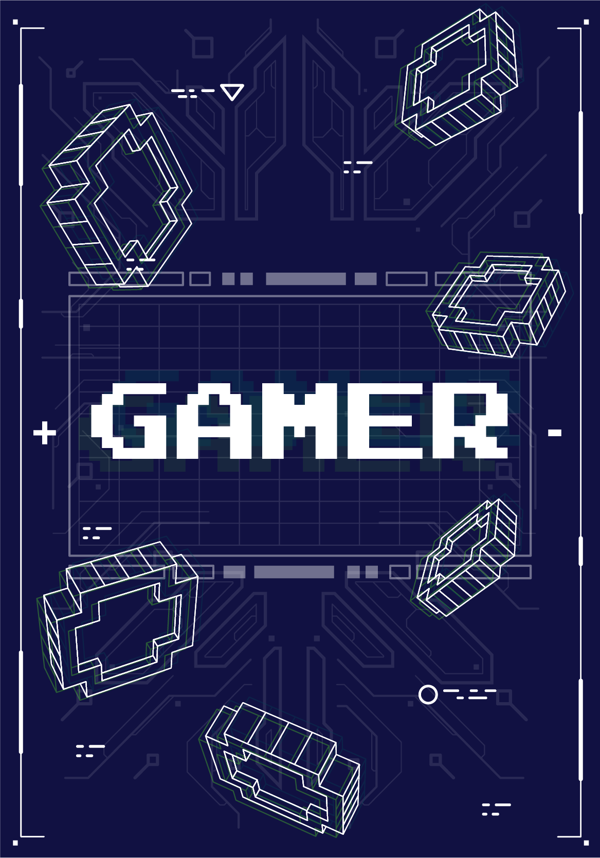 Pôster de videogame para gamer retrô - TenStickers