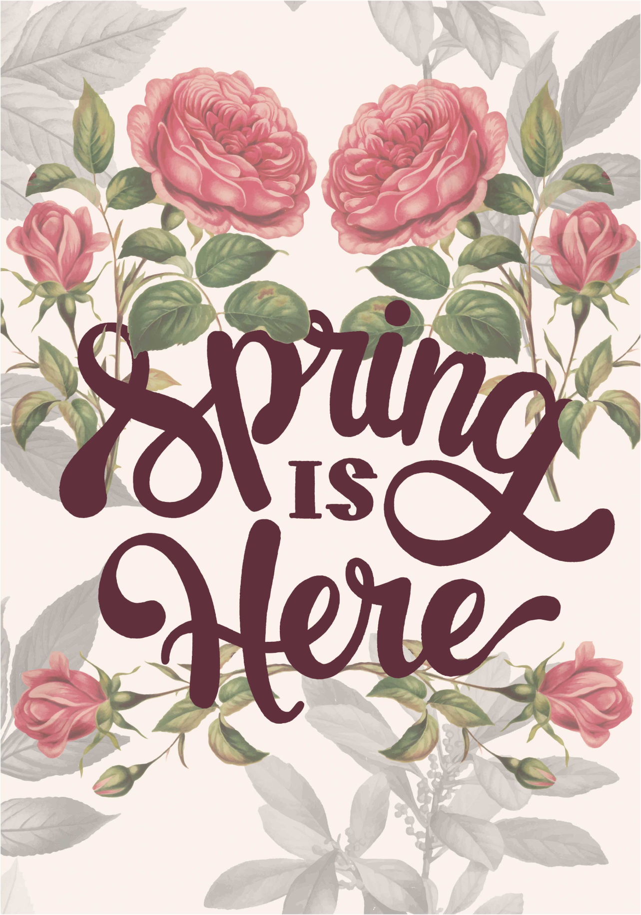 Poster de flores a primavera chegou - TenStickers
