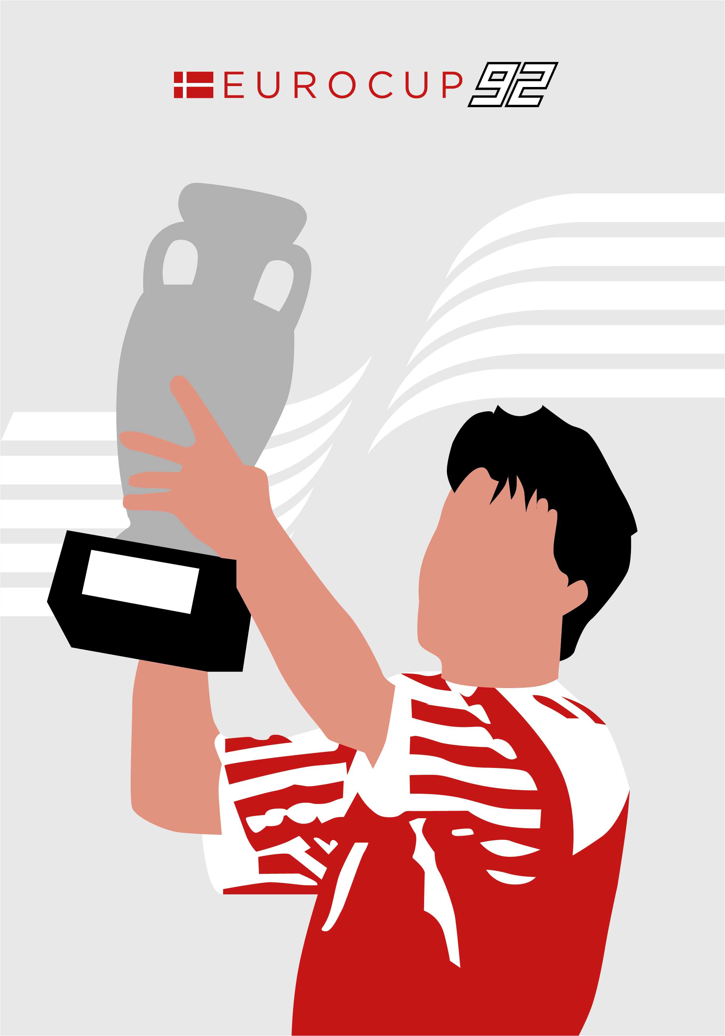 Poster de futebol eurocopa 92 - TenStickers