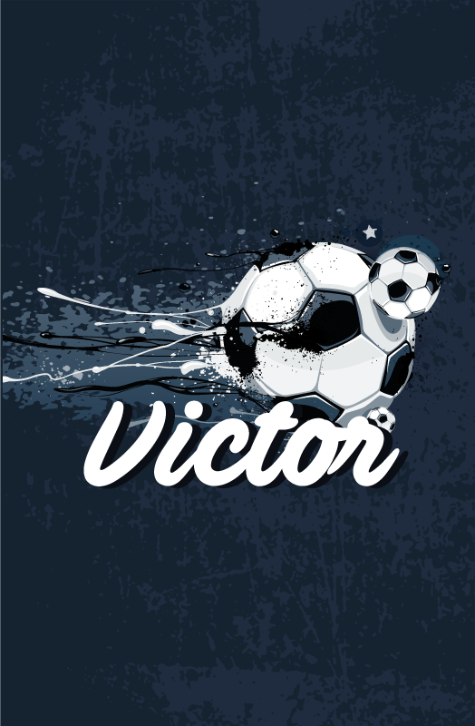 Poster de futebol design original com nome - TenStickers