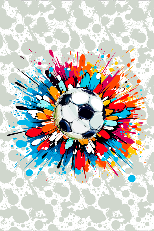 Poster de futebol explosão - TenStickers