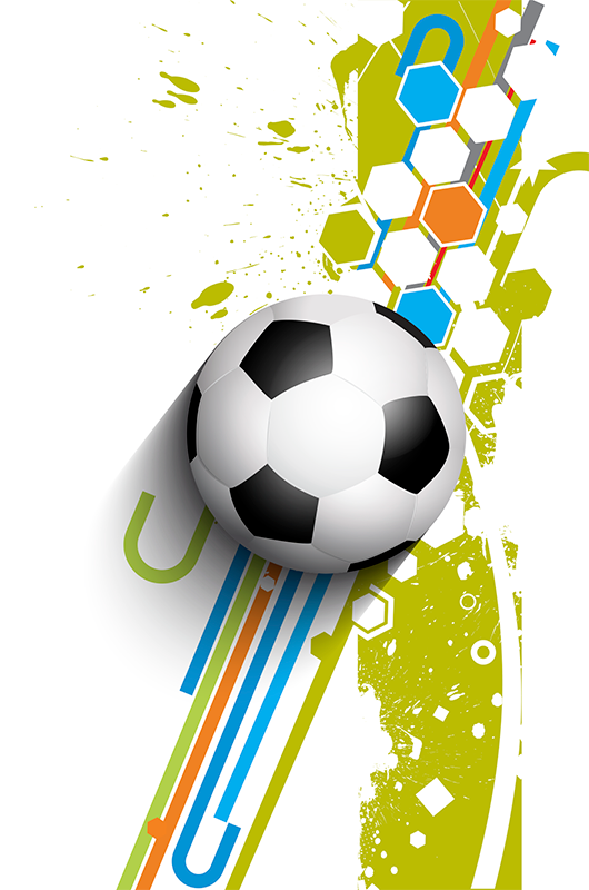 Poster de futebol em ação - TenStickers